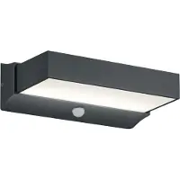 TRIO CUANDO - Wandlamp - Antraciet - incl. 1x SMD 11W - Bewegingssensor - Buitenverlichting - IP54