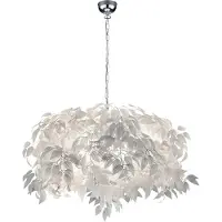 TRIO Hanglamp Leavy 70cm grijstint