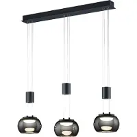 TRIO Design hanglamp Madison Zwart - 3-lichts