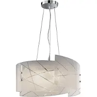 TRIO SANDRINA - Hanglamp - Wit - excl. 3x E27 4 W - Plafondbevestiging - In hoogte verstelbaar