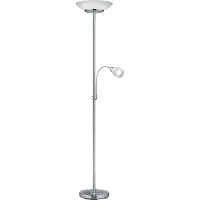 RL LIVE YOUR LIGHT REALITY GERRY - Vloerlamp - Nikkel mat - excl. 2x E27 4,9W - Licht apart schakelbaar - Flexibel