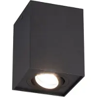 TRIO BISCUIT - Plafondlamp - Zwart mat - excl. 1x GU10 35W