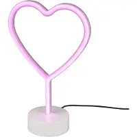 RL LIVE YOUR LIGHT REALITY HEART - Tafellamp - Wit - incl. 1x SMD 1,5 W - USB-aansluiting - Niet dimbaar - Geschikt voor accuvoeding