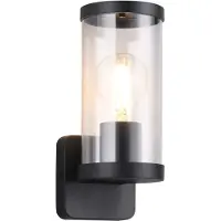 TRIO REALITY BONITO - Wandlamp - Zwart mat - excl. 1x E27 4W - Buitenverlichting - IP44