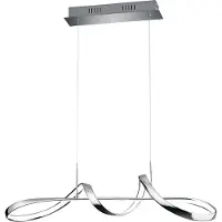 TRIO Led Hanglamp Perugia Chroom