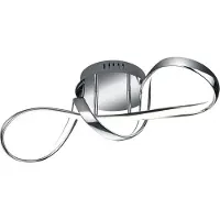 Reality Led plafondlamp Perugia chroom