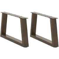 vidaXL Salontafelpoten 2 st V-vormig 70x(30-31,3) cm staal naturel