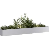 vidaXL Plantenbak 360x40x40 cm gegalvaniseerd staal