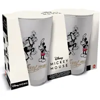 Disney Mickey Mouse vintage glas 2 stuks 480ml