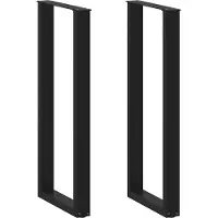 vidaXL Bartafelpoten 2 st U-vormig 50x(110-111) cm staal zwart