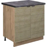 Vicco Fame-Line Gootsteenonderkast – 80 cm, WB Antraciet Eiken paneel