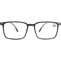 Montour Leesbril - COLE - plus 2.50 - Vierkant Model - Zwart Matt - Dames - Heren - Unisex