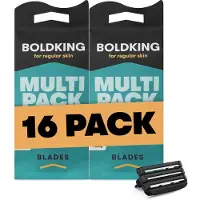 Boldking Scheermesjes Regular- 13+3 Gratis Scheermesjes voordeelverpakking Man & Vrouw - Scheerset Normale Huid - 16 Razor Blades Mannen