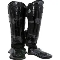 King Pro Boxing Shogun Series 1 Kickboks Scheenbeschermers Camo Zwart