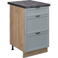 Vicco Fame-Line Keukenonderkast – 50 cm, WB Antraciet Licht blauw-grijs