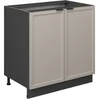 Vicco Fame-Line Wastafelkast – 80 cm met legplank, WB Marmer GrijsBeige