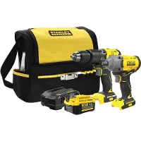 Stanley V20 SET SFMCK217M1S (SFMCD715 + SFMCF920) 1x 4,0Ah, inclusief tas
