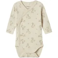 Name it Rompertje/body beige / bruin