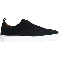 Manfield Zwarte suède loafers | Maat 41
