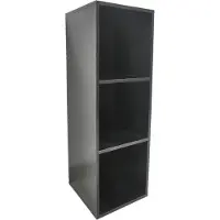 Vdd Vakkenkast Vakkie 3 open vakken opbergkast - boekenkast - wandkast - zwart