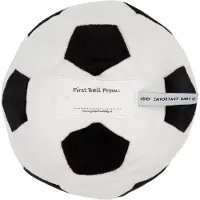 Vib Pluche Vib My First Football + Belletje Wit/Zwart