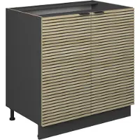 Vicco Fame-Line Wastafelkast – 80 cm met legplank, zonder werkblad Eiken paneel