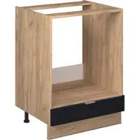 Vicco Fame-Line Ovenombouwkast – 60 cm zonder werkblad Zwart gestreept