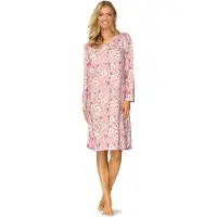 Comtessa Ascafa Nachthemd 'Awake' - Dames Nachtmode - Lange Mouw - Roze - Maat 46