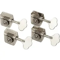 Fender 78834049 Pure Vintage bass machine heads, vintage reverse wind, nickel, set of 4