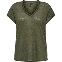 ONLY ONLPENNY S/S V-NECK TOP JRS Dames Top - Maat XS