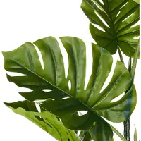 Beliani MONSTERA PLANT - Kunstplant - Groen - 94 cm - Synthetisch