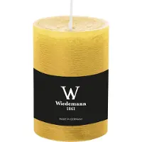 Wiedemann Cilinderkaars/stompkaars - rustieke kaars - okergeel - 7 x 10 cm - 43 branduren