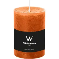 Wiedemann Cilinderkaars/stompkaars - rustieke kaars - cognac bruin - 7 x 10 cm - 43 branduren