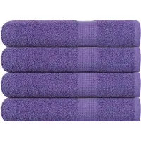 vidaXL Handdoeken FROGN 4 st 100x200 cm 360 g/m² paars
