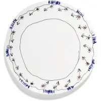 Serax Midnight Flowers Voorgerechtbord Anemone Milk