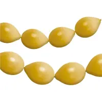 Folat - Knoopballonnen voor Ballonnenslinger Stardust Gold Metallic 33 cm - 8 stuks