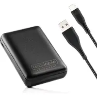MOJOGEAR MINI EXTRA FAST 10.000 mAh powerbank met USB-C naar USB kabel Extra Sterk 1,5m