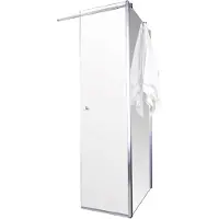 Sanotechnik douchewand met draaibaar deel 140x195cm