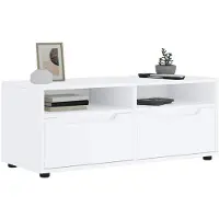 vidaXL Tv-meubel VISNES 100x40x38 cm bewerkt hout wit