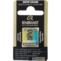 Taidepiste Aquarelverf - 863 Kameleon Blauw-Groen-Goud - Rembrandt - Napje