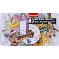 Bruynzeel Creatives - kleur- en tekenset - 60-delig