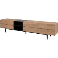 GuenstigEinrichten Tv-meubel 3 deuren 2 nissen l195 cm nola