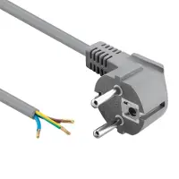 Goobay Apparaatsnoer open einde - Schuko male - Haaks naar Open einde - H05VV
