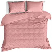 De Witte Lietaer Dekbedovertrek Skyscraper Blush Satijn-240 x 200 / 220 cm | Lits-Jumeaux