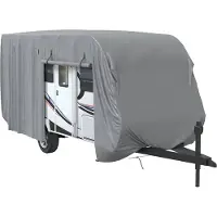 vidaXL Caravanhoes 610x250x220 cm vliesvlies grijs