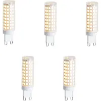LUEDD Set van 5 G9 dimbare LED lampen 5,5W 500 lm 2700K