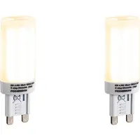 LUEDD Set van 2 G9 3-staps dimbare LED lampen opaal 4.5W 500lm 2700K