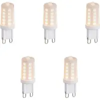 LUEDD Set van 5 dimbare G9 LED lampen opaal 1.2W 100lm 2200K