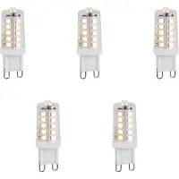 LUEDD Set van 5 G9 dimbare LED lampen 1.2W 100 lm 2700K
