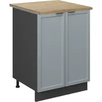 Vicco Fame-Line Keukenonderkast – 60 cm, WB Eik Licht blauw-grijs